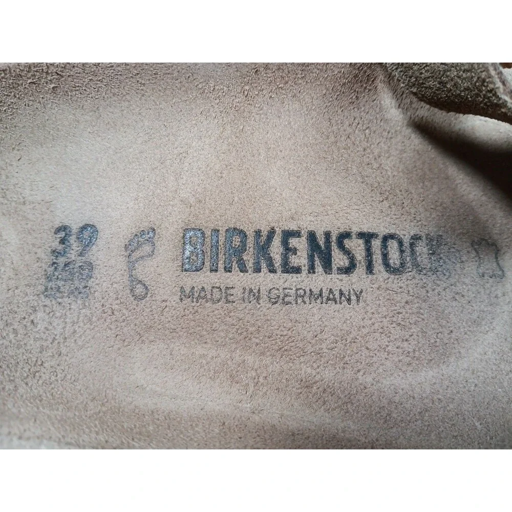 Birkenstock Gizeh Sandals Size 39 Washed Gold Casual Adjustable Strap Slip On - Picture 7 of 8